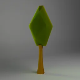 Low Poly Stylized Tree