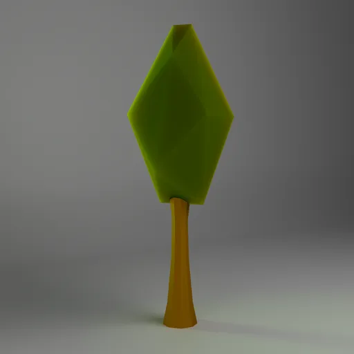 Low Poly Stylized Tree