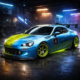 Subaru BRZ Blue Shift Livery – Fully Rigged