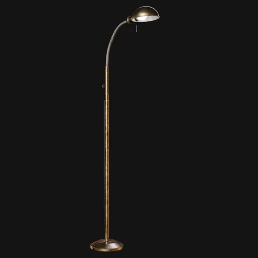 Antique Gooseneck Floor Lamp