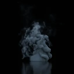 Turbulent Rising Smoke Static