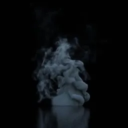 Turbulent Rising Smoke Static