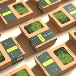 Vegetable packaging box