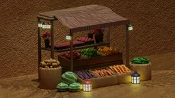 Bedouin street vendor market