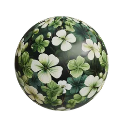 Green Floral wallpaper