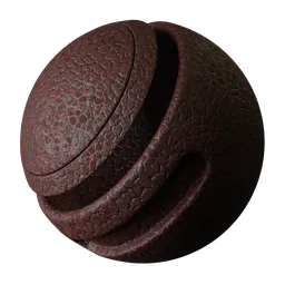 Procedural Pebbled Red Leather