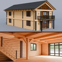 Wooden House Munich (small variant)