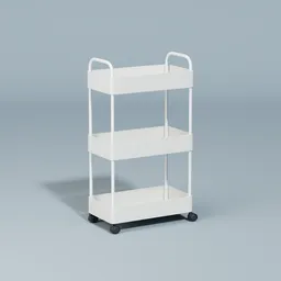 Rolling storage cart