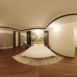 Hotel Suite Bedroom Night