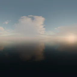 Golden Evening Clouds HDRI