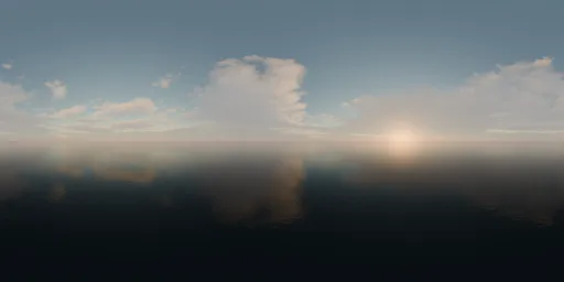 Golden Evening Clouds HDRI