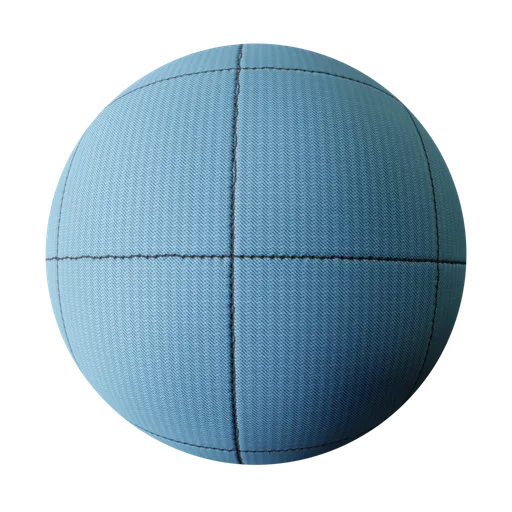 Light Blue Stitched Fabric