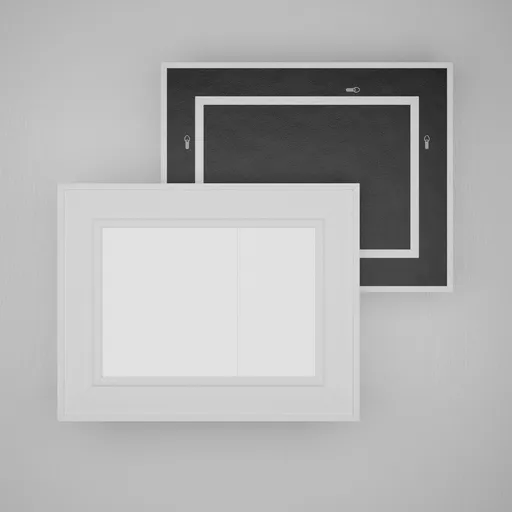 White Wood Mirror
