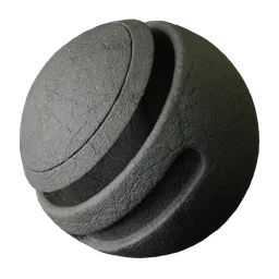 Cracked Dark Asphalt