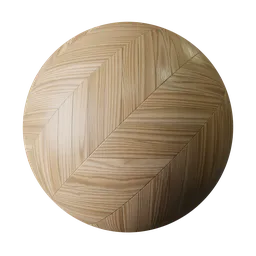 High-resolution light wood parquet PBR texture for 3D Blender and other applications.