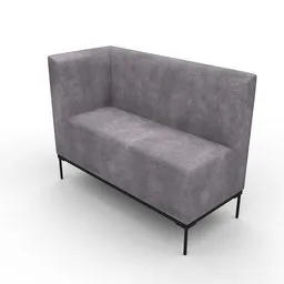 "3D model of the Xania sofa, featuring a sleek metal frame and 4k textures. This elegant and photorealistic sofa was designed in Blender 3D and is ideal for interior design visualizations. Perfect for adding realistic details to 3D scenes of modern living spaces."