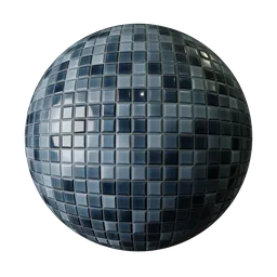 Decorative blue tiles