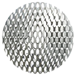 3D PBR Procedural Metal Grate texture suitable for industrial and architectural rendering in Blender.