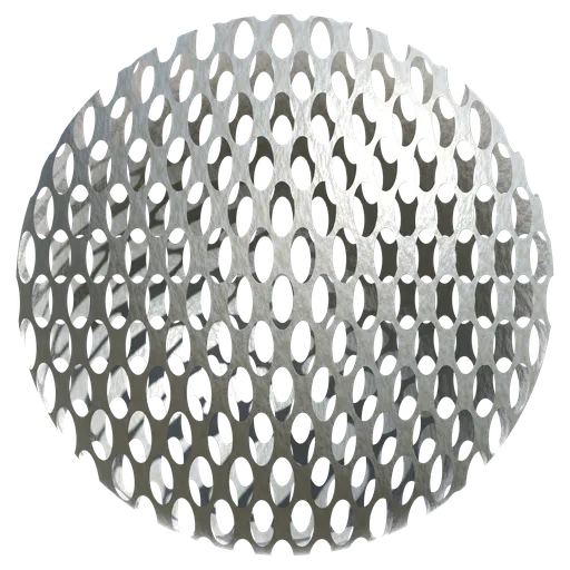 3D PBR Procedural Metal Grate texture suitable for industrial and architectural rendering in Blender.