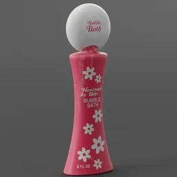 Elegant Bubble Bath Bottle