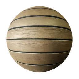 High-resolution 2K PBR wooden texture with realistic displacement for 3D modeling and rendering in Blender.