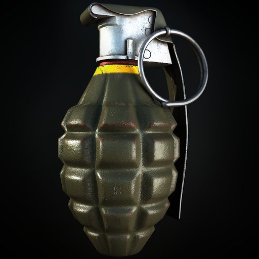 Grenade | FREE Modern Weapons models | BlenderKit