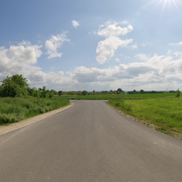Rural Asphalt Road
