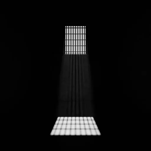 Dark prison window light room