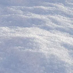 High-resolution textured 3D snow surface, perfect for winter landscape modeling in Blender 3D.