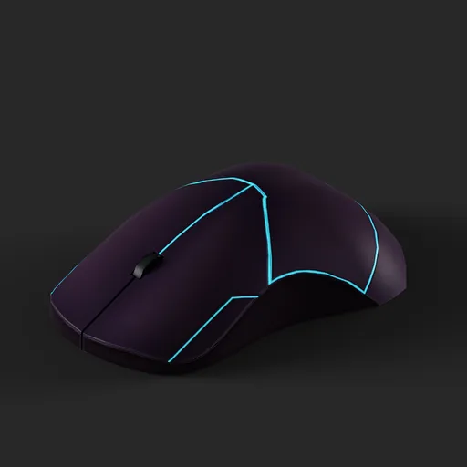Stylized Sci-Fi Computer Mouse