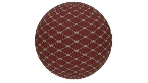 Red Diamond Tufted Fabric