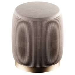 "Highly-detailed beige pouf with a gold base, ideal for Blender 3D models. This modern furniture piece features a contemporary design and is perfect for interior settings. Enhance your 3D projects with this versatile and top-selling model."