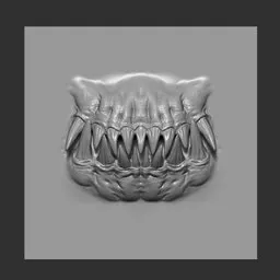 NS Demon mouth closed teeth