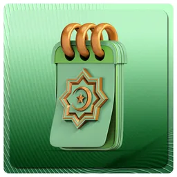 Eid Calendar Icon PBR