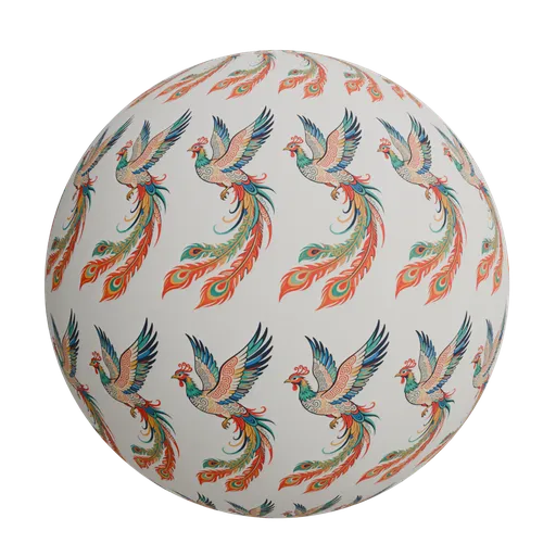 Digital phoenix artwork