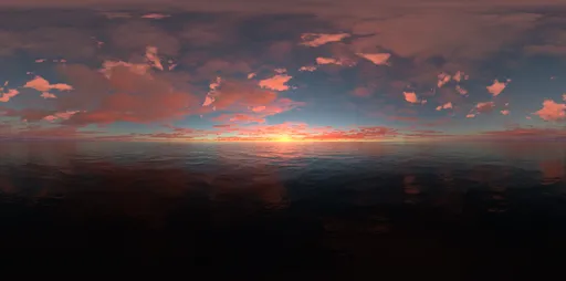 Evening redsky cloud 18k