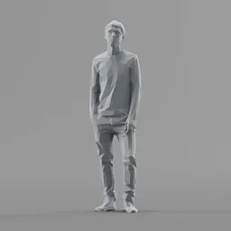 Lowpoly Male Standing