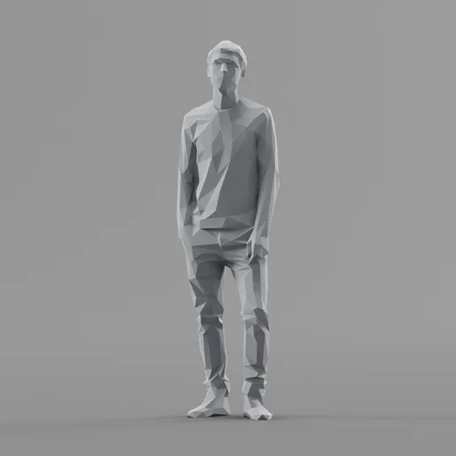 Lowpoly Male Standing