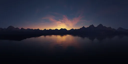 Mountain Landscape Twilight Sunset