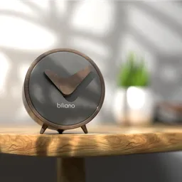 Alarm watch on table