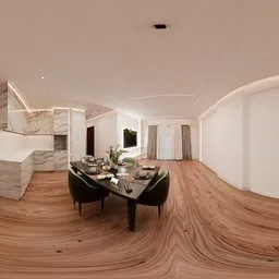 Luxury Dining Area Warm Interior