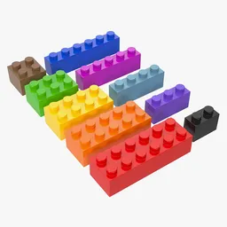 Colorful Brick Toy Set