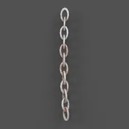 Detailed 3D model of realistic metal chains, optimal for Blender 3D rendering in thematic scenes.