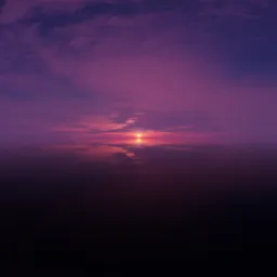 Purple Sunset Pure Sky