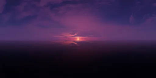 Purple Sunset Pure Sky
