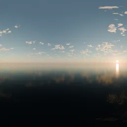 Cloudy Sunset Sky HDRi