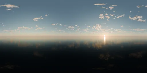 Cloudy Sunset Sky HDRi
