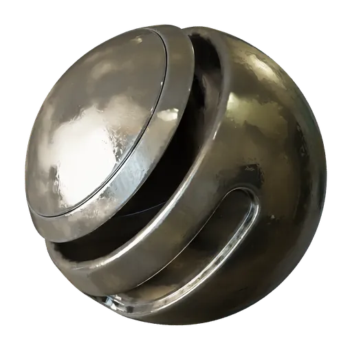 Metal Worn White Gold