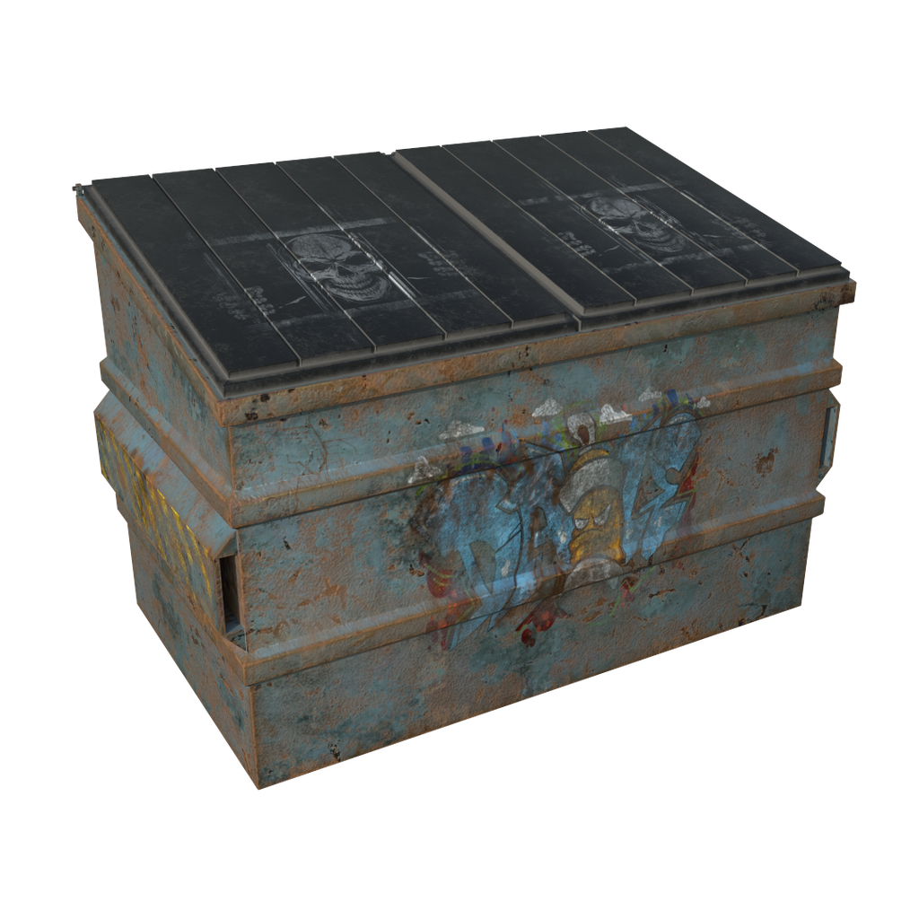 Street bin Urban Environment models BlenderKit