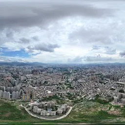 Highsky green tree old building